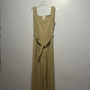 Super cute tan jumpsuit! Love it for summer